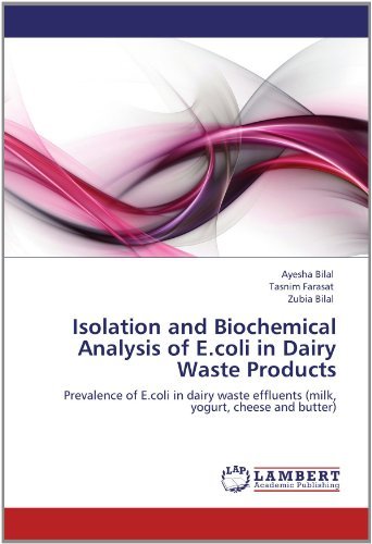 Cover for Zubia Bilal · Isolation and Biochemical Analysis of E.coli in Dairy Waste Products: Prevalence of E.coli in Dairy Waste Effluents (Milk, Yogurt, Cheese and Butter) (Pocketbok) (2012)