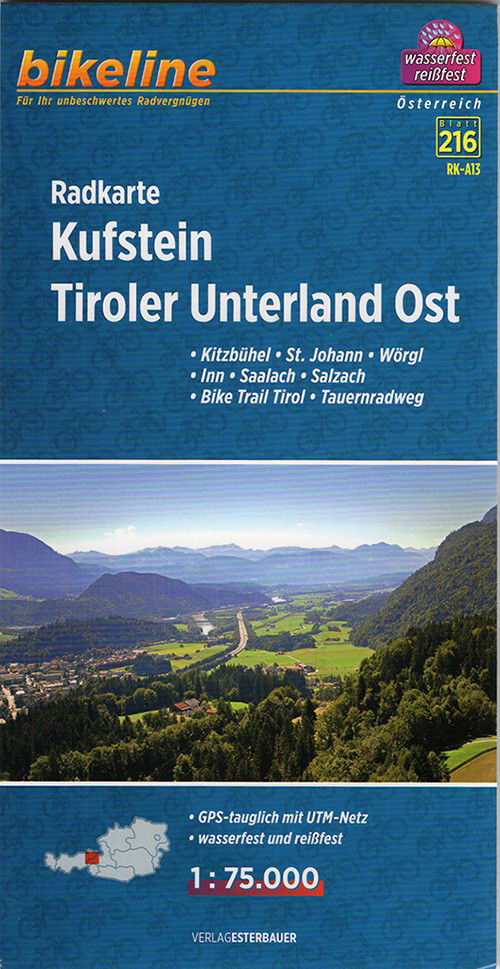 Cover for Esterbauer · Bikeline: Kufstein, Tiroler Unterland Ost : Kitzbühel, St. Johann, Wörgl, Inn, Saalach, Salzach, Trail Tirol, Tauernradweg (Hardcover Book) (2013)