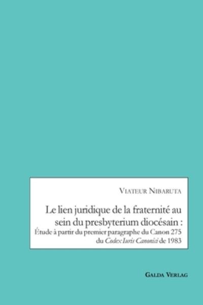 Cover for Nibaruta · Le lien juridique de la frater (Book) (2019)