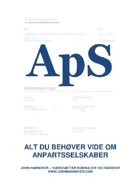 Cover for John Hannover · ApS (Pocketbok) (2019)