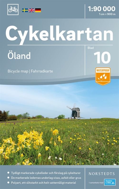Cover for Norstedts · Cykelkartan: Öland (Hardcover bog) (2018)