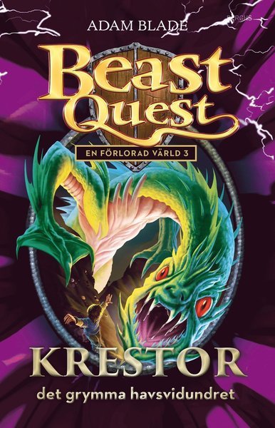 Cover for Adam Blade · Beast Quest: En förlorad värld: Krestor - det grymma havsvidundret (Innbunden bok) (2015)