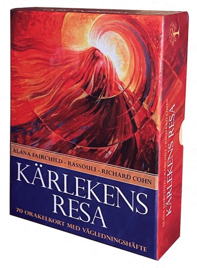 Cover for Alana Fairchild, Rassouli, Richard Cohn · Kärlekens resa : 70 orakelkort med vägledningshäfte (Oracle cards) (2022)