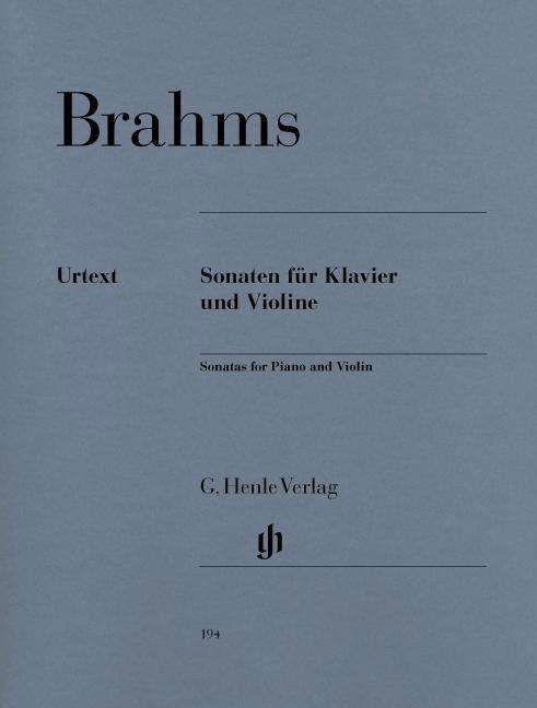 Cover for J. Brahms · Sonaten f.Kl.u.Violine.HN194 (Book) (2018)