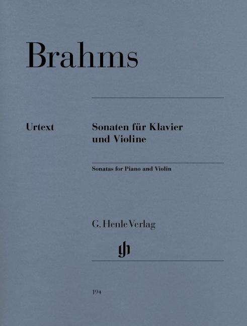 Cover for J. Brahms · Sonaten f.Kl.u.Violine.HN194 (Bog) (2018)