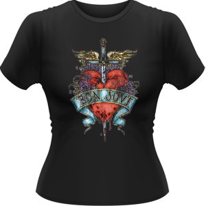 Cover for Bon Jovi · Heart &amp; Dagger Girlie / Black (T-shirt) [size S] (2012)