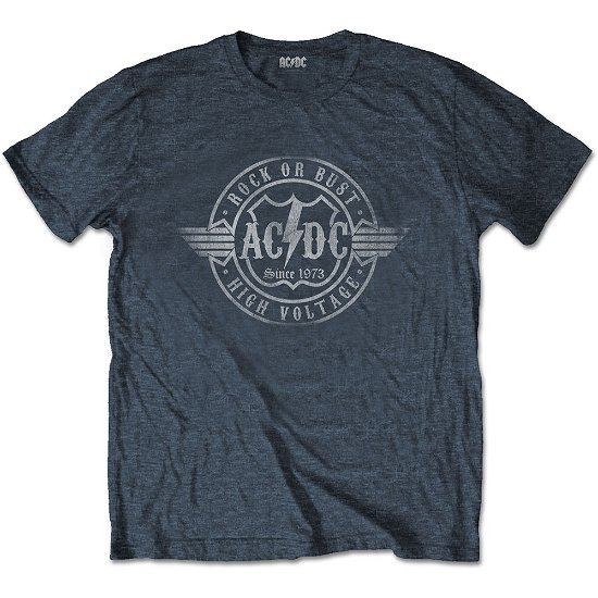 Cover for AC/DC · AC/DC Unisex T-Shirt: Rock or Bust (T-shirt) [size S] [Grey - Unisex edition]