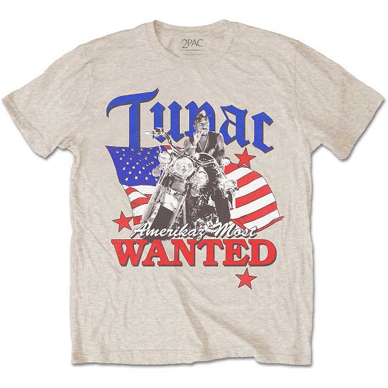 Tupac Unisex T-Shirt: Most Wanted - Tupac - Marchandise -  - 5056561028941 - 