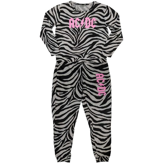 Cover for AC/DC · AC/DC Ladies Pyjamas: Logo (Black &amp; White) (Bekleidung) [size XS] (2023)