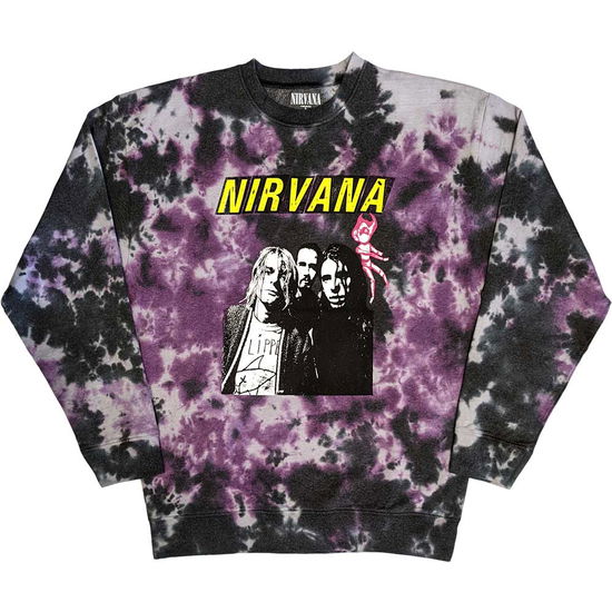 Cover for Nirvana · Nirvana Unisex Sweatshirt: Flipper (Grey) (Wash Collection) (CLOTHES) [size XXL] (2023)