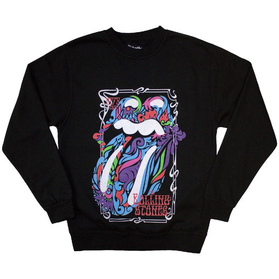 The Rolling Stones Unisex Sweatshirt: Colour Swirls (Oversized) - The Rolling Stones - Merchandise -  - 5056737252941 - May 2, 2024