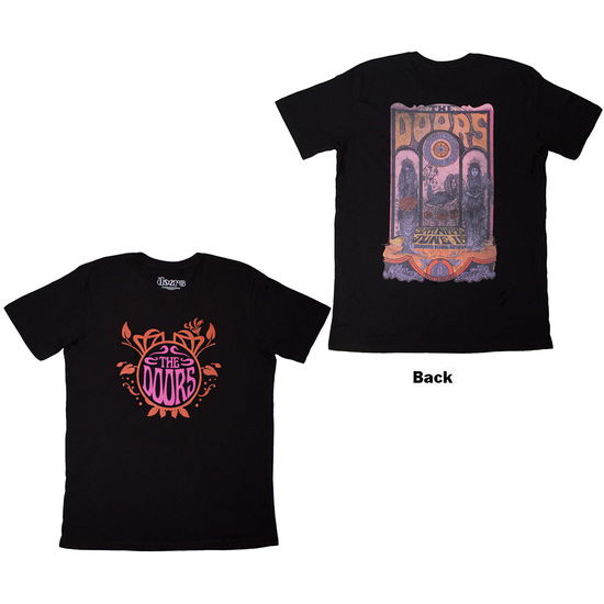 Cover for The Doors · The Doors Unisex T-Shirt: Pink Orange (Black) (Back Print) (T-shirt) [size S] (2025)