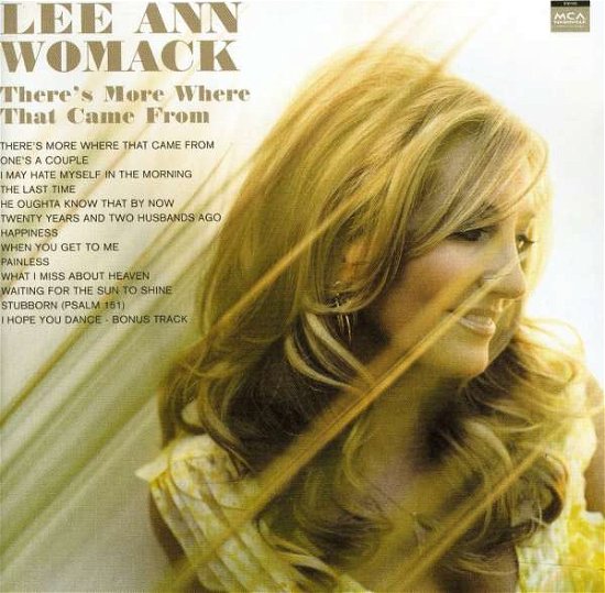 Cover for Lee Ann Womack · There's More Where -uk Ed (CD) (2005)