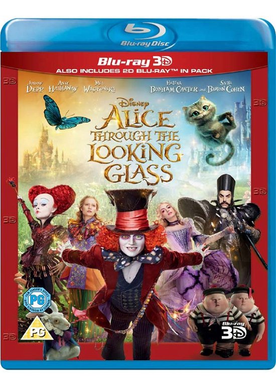 Cover for Alice Through the Looking Glas · Alice Through The Looking Glass 3D+2D (Blu-ray) (2016)