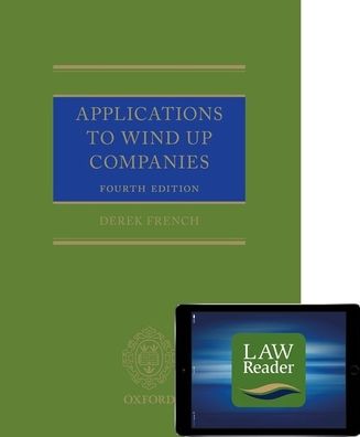 Cover for Derek French · Applications to Wind Up Companies (Book and Digital Pack) (Book) (2021)