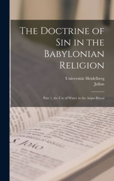 Cover for Julian Morgenstern · Doctrine of Sin in the Babylonian Religion (Book) (2022)