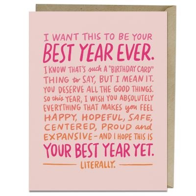 Cover for Em   Friends · 6 Pack Em &amp; Friends Best Year Ever Card (Flashcards) (2022)