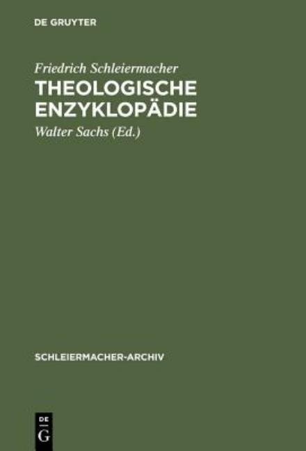Cover for Schleiermacher · Theologische Enzyklopädi (Bok) (1987)