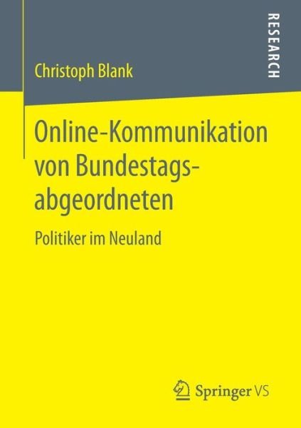 Cover for Blank · Online-Kommunikation von Bundesta (Bog) (2017)