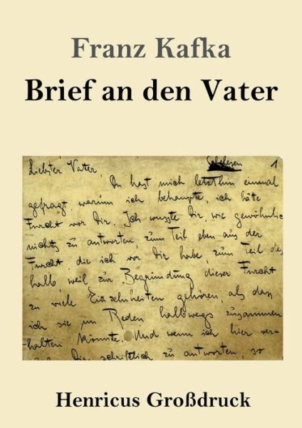 Cover for Franz Kafka · Brief an den Vater (Grossdruck) (Taschenbuch) (2019)