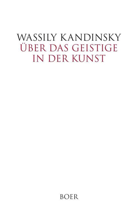 Cover for Kandinsky · Über das Geistige in der Kuns (Book)