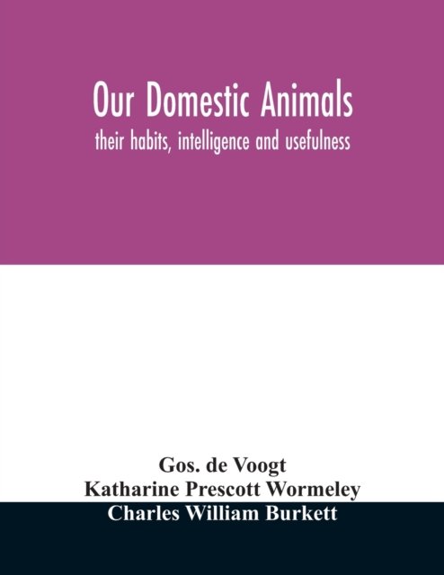 Cover for Gos De Voogt · Our domestic animals (Taschenbuch) (2020)