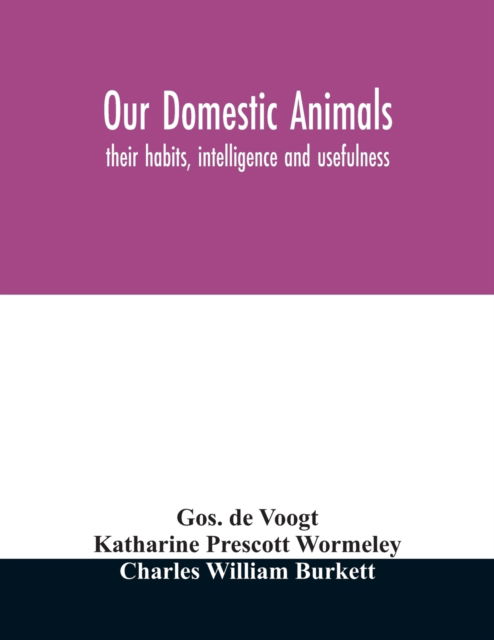 Cover for Gos De Voogt · Our domestic animals (Paperback Book) (2020)