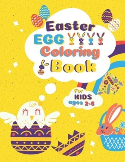 Cover for Happykidgen Press · Easter Egg Coloring Book for kids ages 2-6 (Paperback Book) (2021)