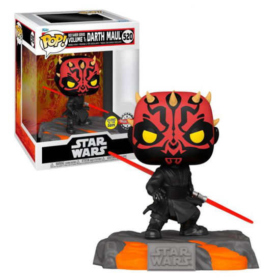 Cover for Star Wars: Funko Pop! Deluxe · Star Wars: Funko Pop! Deluxe - Red Saber Series - Darth Maul (gw) (vinyl Figure 521) (Legetøj) (2023)