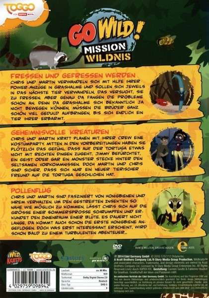 (10)dvd Z.tv-serie-geheimnisvolle Kreaturen - Go Wild!-mission Wildnis - Elokuva - EDELKIDS - 4029759098942 - perjantai 12. joulukuuta 2014