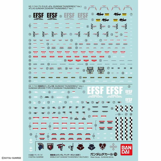 Cover for Figurine · Gundam Decal 114 Gundam Thunderb Multi 2 (MERCH)