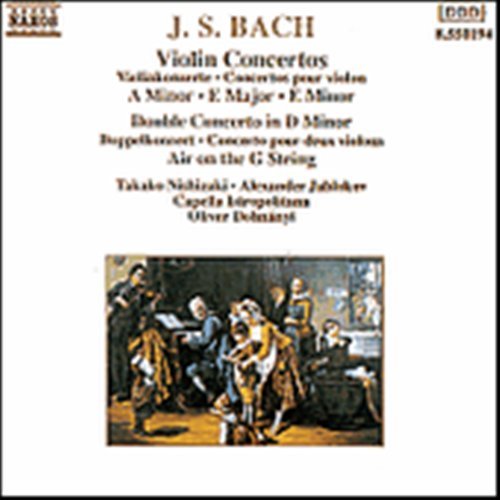 BACH J. S.: Violinkonzerte - Nishizaki / Jablokov / Dohnanyi/+ - Musiikki - Naxos - 4891030501942 - torstai 21. maaliskuuta 1991