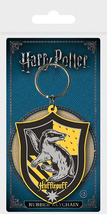 Cover for Keyrings · Harry Potter Hufflepuff Rubber Keychain (MERCH) (2023)