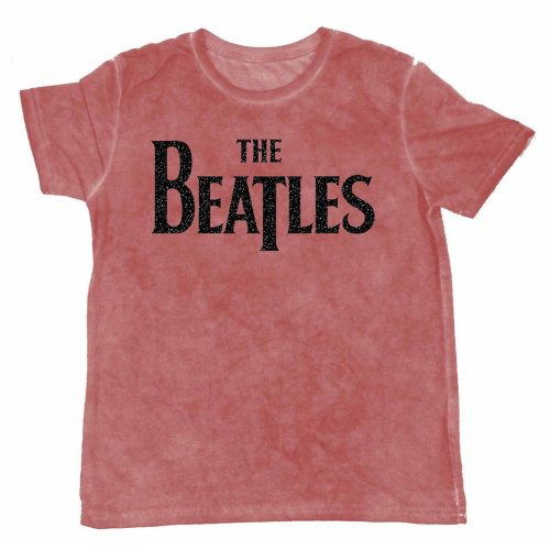 Cover for The Beatles · THE BEATLES - T-Shirt BurnOut Col - Logo Red - Men (Toys)