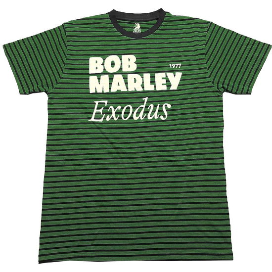 Bob Marley Unisex T-Shirt: Exodus (Striped) - Bob Marley - Marchandise -  - 5056561063942 - 