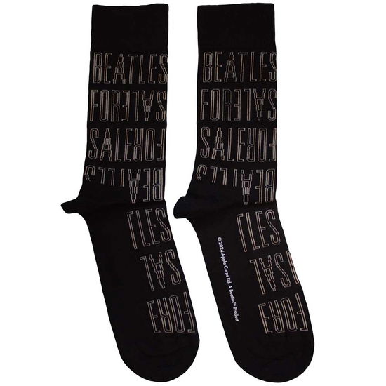 Cover for The Beatles · The Beatles Unisex Ankle Socks: For Sale Text Outlines Repeat (Black) (CLOTHES) (2024)