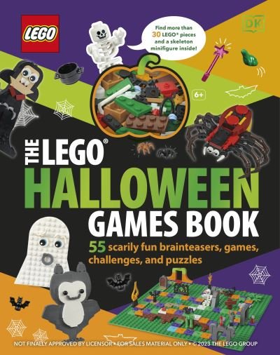 Cover for Dk · The LEGO Halloween Games Book: Ideas for 50 Games, Challenges, Puzzles, and Activities (Gebundenes Buch) (2024)