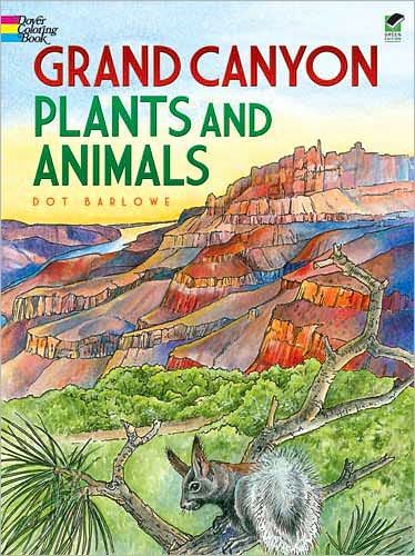 Cover for Dot Barlowe · Grand Canyon Plants and Animals - Dover Nature Coloring Book (Pocketbok) [Green edition] (2010)