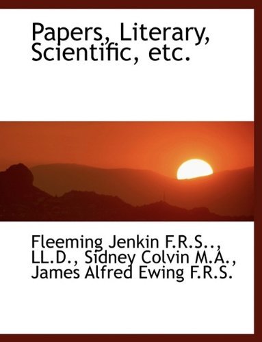 Cover for Fleeming Jenkin · Papers, Literary, Scientific, Etc. (Hardcover bog) (2009)