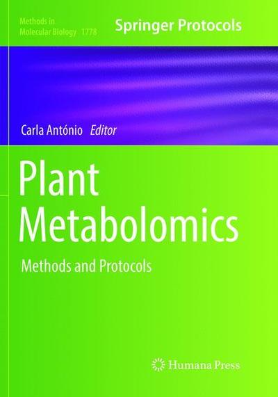 Cover for Plant Metabolomics (Book) [Softcover reprint of the original 1st ed. 2018 edition] (2019)