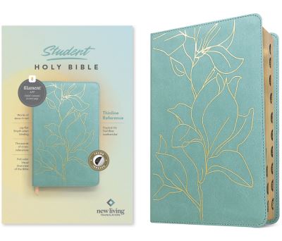 Cover for Tyndale · NLT Student Bible, Thinline Reference, Filament-Enabled Edition (LeatherLike, Tropical Iris Teal Blue, Indexed, Red Letter) (Book) (2024)