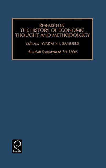 Cover for Warren J. Samuels · Research in the History of Economic Thought and Methodology - Research in the History of Economic Thought and Methodology (Hardcover Book) [5th edition] (1996)