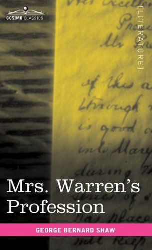 Cover for George Bernard Shaw · Mrs. Warren's Profession (Gebundenes Buch) (2010)