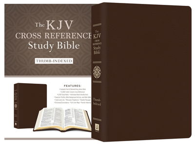 Cover for Christopher D. Hudson · KJV Cross Reference Study Bible Indexed [Bonded Leather Brown] (Leather Book) (2018)