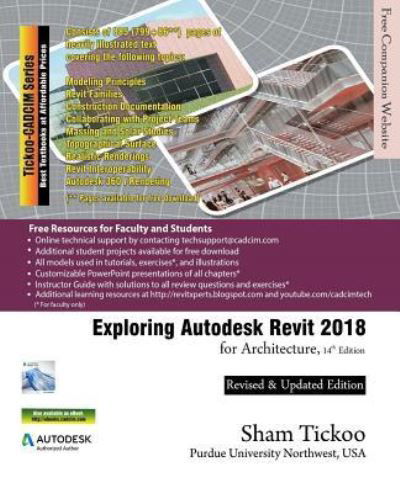 Cover for Prof Sham Tickoo Purdue Univ · Exploring Autodesk Revit 2018 for Architecture (Paperback Bog) (2017)