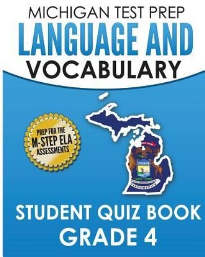 Cover for Test Master Press Michigan · MICHIGAN TEST PREP Language &amp; Vocabulary Student Quiz Book Grade 4 (Pocketbok) (2017)