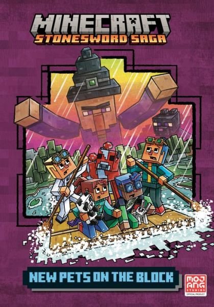Cover for Random House · New Pets on the Block (Minecraft Stonesword Saga #3) (Inbunden Bok) (2022)