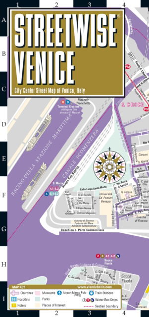 Cover for Michelin · Streetwise Venice Map - Laminated City Center Street Map of Venice, Italy: City Plan (Landkarten) (2023)