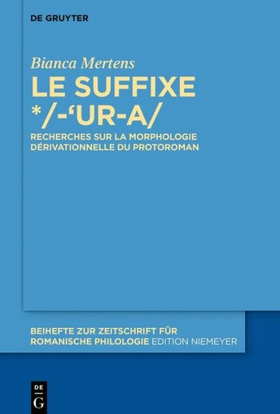 Cover for Mertens · Le suffixe /-'ur-a/ (Bok) (2020)