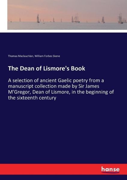 Cover for Thomas MacLauchlan · The Dean of Lismore's Book (Paperback Book) (2017)